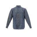 Elegant Flax Blue Shirt for Men - Allure Absolue