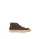 Elegant Suede Sneakers in Rich Brown Lardini