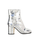 Gray Calf Leather Bos Taurus Ankle Boots