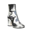 Gray Calf Leather Bos Taurus Ankle Boots