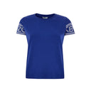 Chic Blue Cotton Tee for Stylish Comfort - Allure Absolue