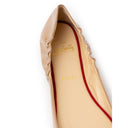Beige Patent Leather Flat Shoe Christian Louboutin