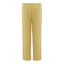 Golden Elegance Cotton Pants - Allure Absolue