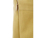 Golden Elegance Cotton Pants - Allure Absolue