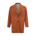 Chic Cotton Brown Jacket for the Modern Woman - Allure Absolue