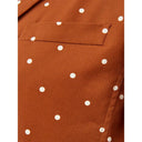 Chic Cotton Brown Jacket for the Modern Woman - Allure Absolue
