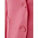 Elegant Pink Cotton Jacket for Her - Allure Absolue
