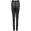 Black Polyester Joggers (Workout Pants)