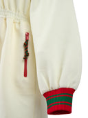 Cream Polyester Hooded Logo Sweatsuit Gucci