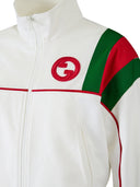 White Polyester Logo Sweatshirt Gucci