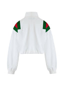 White Polyester Logo Sweatshirt Gucci