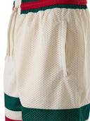Cream polyester  Logo Shorts Gucci