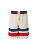 Cream polyester Logo Shorts Gucci