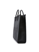 Black Leather Logo Medium Tote Bag Gucci