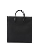 Black Leather Logo Medium Tote Bag Gucci