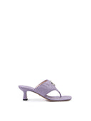 Mystic Purple Nappa Charlotte Leather Sandals Gucci