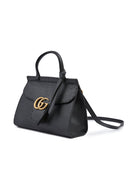 Black Leather GG Marmont Handbag Gucci