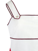 White polyester and Cotton short dress Gucci