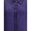 Purple Silk Dress Shirt