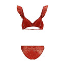 Red Polyamide Bikini