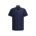 Blue Cotton Shortsleeve Shirt