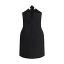 Black Polyester Casual Dress