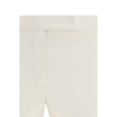 White Silk Casual Pants