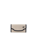 Beige Fabric And Leather Wallet - Allure Absolue