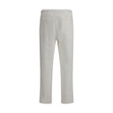 White Cotton Joggers (Workout Pants)