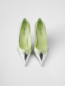 Satin And Metallic Leather Pumps Prada