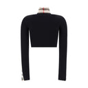 Black Elastane Sweatshirt