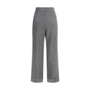 Gray Cotton Casual Pants