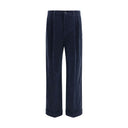 Blue Cotton Pants