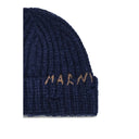 Blue Wool Beanie