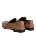 Brown Leather Loafer Dress Formal Shoes - Allure Absolue