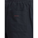 Black Cotton Casual Pants