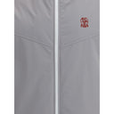 Gray Polyamide Sleveless Jacket