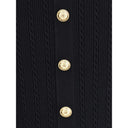 Gold Viscose Midi Skirt