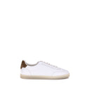 White Calf Leather Bos Taurus Low Top Sneakers