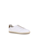 White Calf Leather Bos Taurus Low Top Sneakers