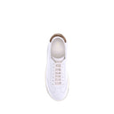 White Calf Leather Bos Taurus Low Top Sneakers