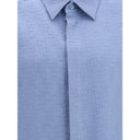 Light Blue Linen Shortsleeve Shirt