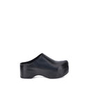 Black Calf Leather Bos Taurus Clogs
