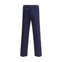 Blue Cotton Chino Pants