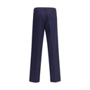 Blue Cotton Chino Pants