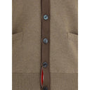 Brown Cotton Cardigan