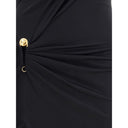 Draped jersey long Dress Versace