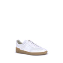 White Rubber Low Top Sneakers