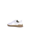 White Rubber Low Top Sneakers