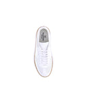 White Rubber Low Top Sneakers